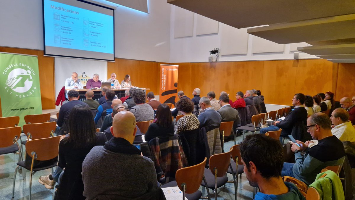 Consells Esportius de Catalunya (@uceccat) on Twitter photo Celebrem a Vilafranca del Penedès les assemblees dels Consells Esportius de Catalunya. 💪🏼
Una quarentena de Consells Esportius ens reunim per tractrar temes diversos com:
✅ Projectes
✅ Propostes
✅ Informe anual del 2024
✅ Membres del Consell Directiu
<a href="/CEAltPenedes/">CE Alt Penedès</a> gràcies! Celebrem a Vilafranca del Penedès les assemblees dels Consells Esportius de Catalunya. 💪🏼
Una quarentena de Consells Esportius ens reunim per tractrar temes diversos com:
✅ Projectes
✅ Propostes
✅ Informe anual del 2024
✅ Membres del Consell Directiu
<a href="/CEAltPenedes/">CE Alt Penedès</a> gràcies!