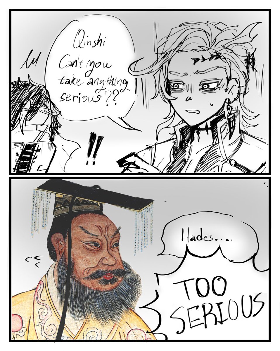 ninepankaixd's tweet image. Bro too serious☠️

#shuumatsunovalkyrie  #終末のワルキューレ #Qinhades #จิ๋นซีฮาเดส