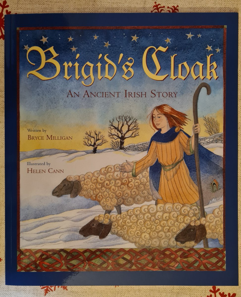 ☘️今日のアイルランド☘️
2月1日はアイルランド唯一の女性聖人、聖ブリジットの日です。
2023年から正式に祝日扱いとなりました。
 聖ブリジットは修道院を建設し貧しい人々によりそう聖女として親しまれてきました。彼女の青いマントは慈悲の象徴としていろいろな物語に登場します。 #StBrigidsDay