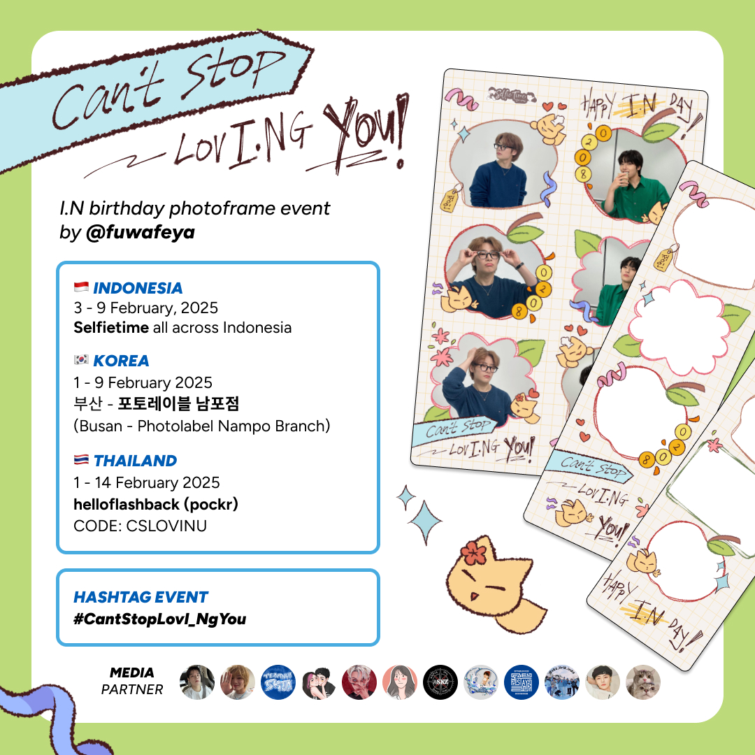 𐙚˙✧ 𝘊𝘢𝘯'𝘵 𝘚𝘵𝘰𝘱 𝘓𝘰𝘷𝘐.𝘕𝘨 𝘠𝘰𝘶!

I.N birthday photoframe event by <a href="/fuwafeya/">FEY</a>

📍 🇮🇩 INDONESIA / 🇰🇷 KOREA / 🇹🇭 THAILAND

✧ details on thread below

📝 #CantStopLovI_NgYou

#스트레이키즈 #아이엔 #I_N