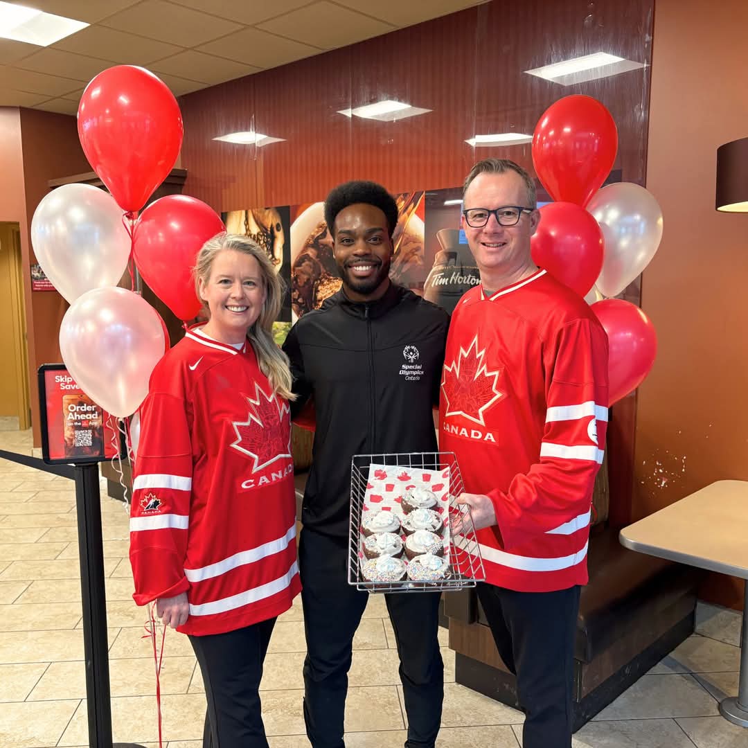 SOToronto1's tweet photo. Be sure to get your Special Olympic Donuts at @TimHortons.  They're on sale through this weekend! #choosetoinclude https://t.co/K2yKZUDU41