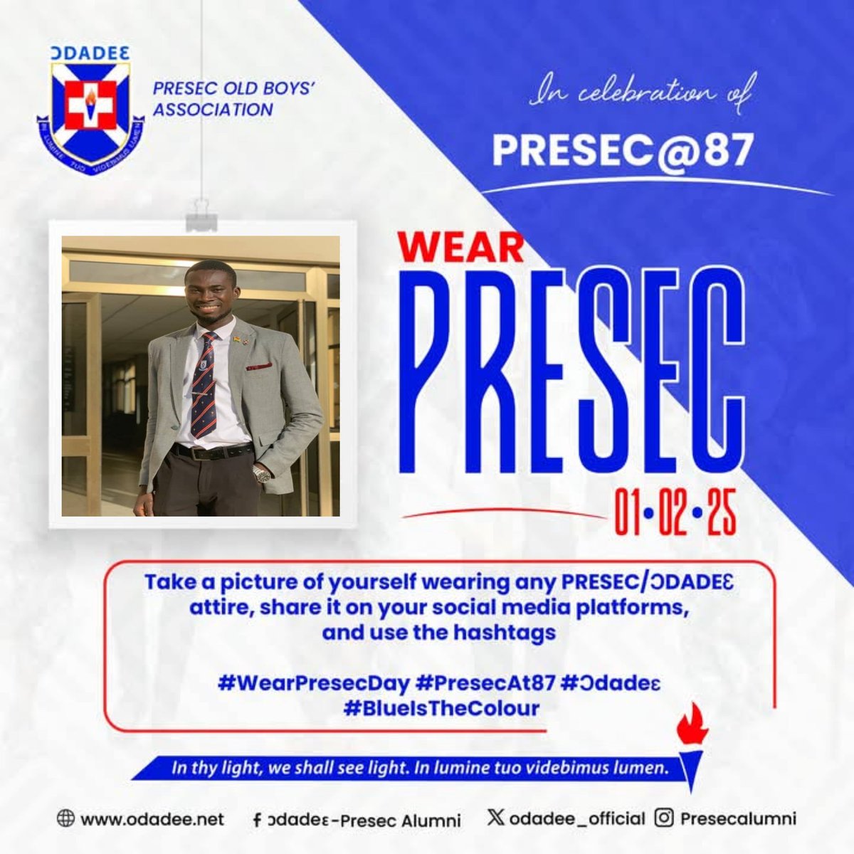 We are Taking Our  Places in the Future of OUR COUNTRY &amp; CHURCH 💙
<a href="/Odadee_Official/">Ɔdadeɛ-Presec Alumni</a>
<a href="/PRESECLEGON_/">PRESEC, Legon</a>