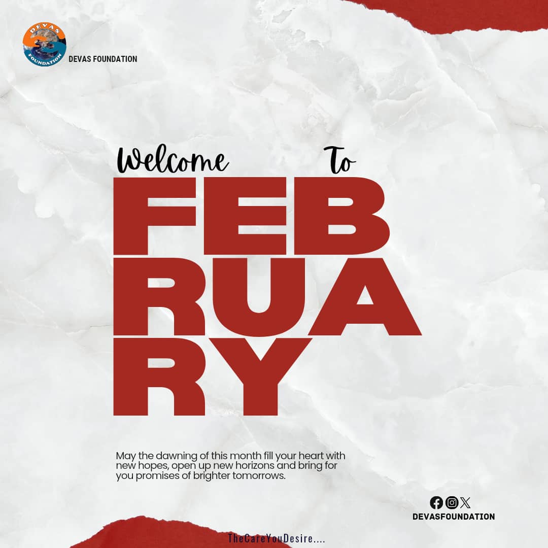 DevasFoundation's tweet photo. HAPPY NEW MONTH ๐
May this fresh start (February) bring you joy, replacing worries with happiness. Many opportunities abound, and possibilities unfold before you.
Wishing you a month overflowing with blessings, happiness, and love. โฃ๏ธ
#newmonth
#devasfoundation https://t.co/a5wL9VNZrb