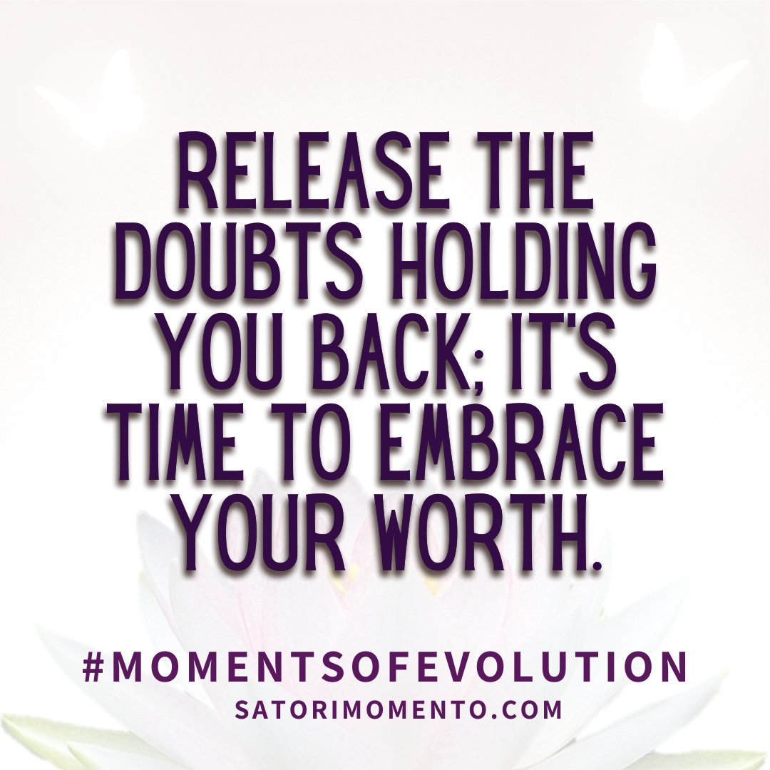 Soulsustaining's tweet photo. Release the doubts holding you back; it's time to embrace your worth. https://t.co/3AtEDBCyHH