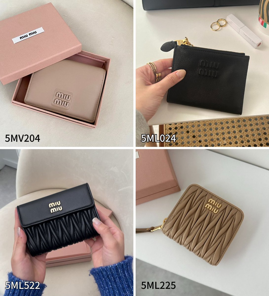 BUYMA's tweet image. miumiuお財布人気モデルまとめ🤎
===========================
人気リバイバル中のmiumiu熱が止まらない🔥どのお財布がおすすめか、BUYMAスタッフが機能性を検証してみたよ🦔

buyma.com/r/_MIUMIU-%E3%…

#miumiu #ミュウミュウ #財布