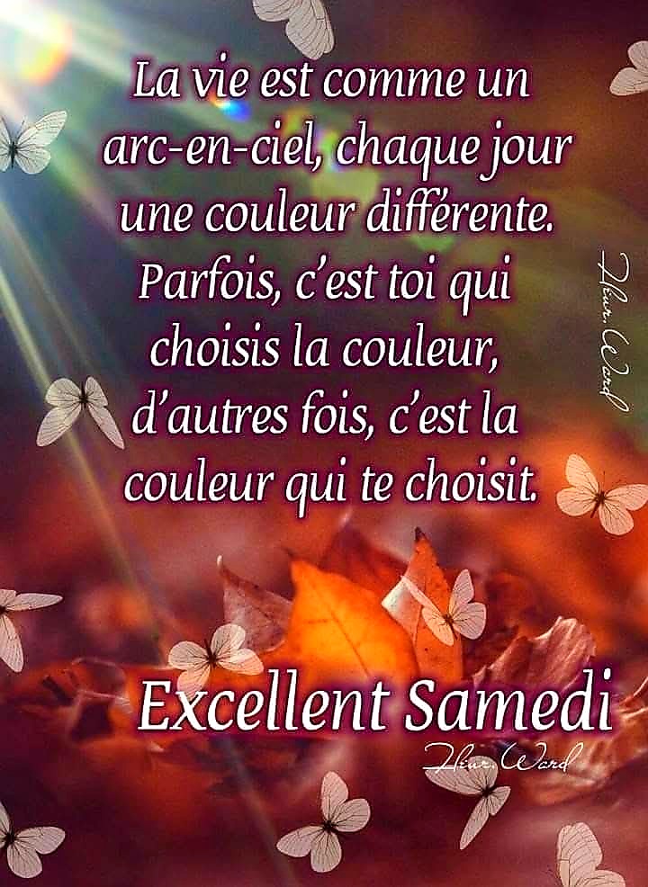 Belle journée à toutes les belles personnes....