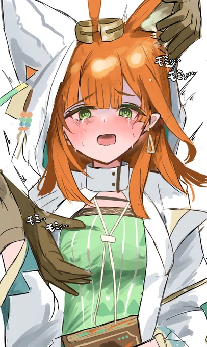 パピルスちゃんモミモミ‥‥#アークナイツ 