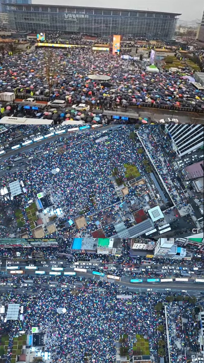 2025년 2월 1일 날씨가 춥고 비가와도

10.20.30.40.50.60.70.80.90대 애국 시민 분들이

뜨거운 열기로 가득 채워 자유 대한민국 지키러 나왔다.
