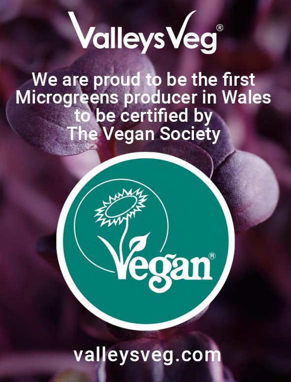 Our little Microgreens aren’t just fresh, tasty and nutritious - they are now officially certified by The Vegan Society 🌱🌱🌱 We are the first grower in Wales 🏴󠁧󠁢󠁷󠁬󠁳󠁿 to achieve this so you can be 100% sure our produce is suitable for Vegan diets &amp; lifestyles 🙌 #vegantrademark