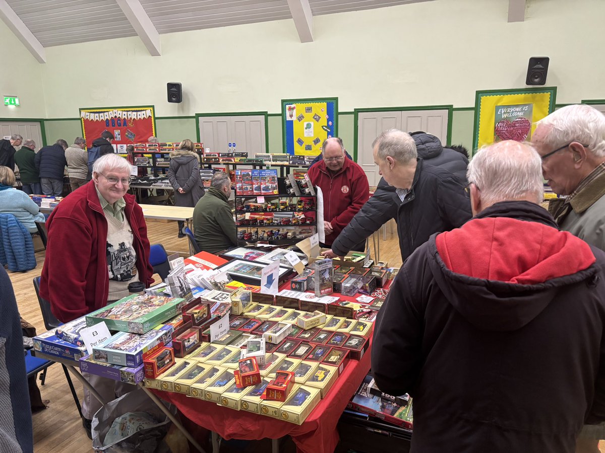 We are at the Southampton Toy Fair today until 13:30. 

Come and see us at St. James Road Methodist Church, grab a bargain and support us keeping the buses on the road.