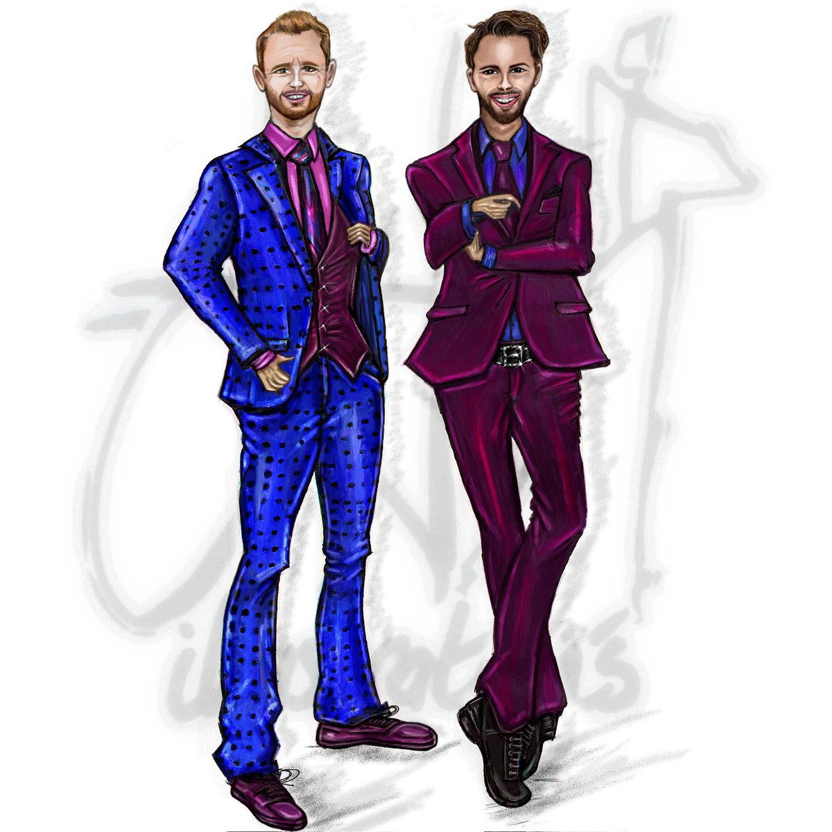 JAIllustrations's tweet photo. JAMES & JJ. 💙💜
- My good friend of almost 20years James, was recently presented with an illustrations of himself and his partner/husband JJ, original frame A3 size and a copy A4 size framed for his 40th Birthday!!
#drawing
#artgift
#illustrations
#artworker
#artist
#arte https://t.co/dpZVqGOXqr