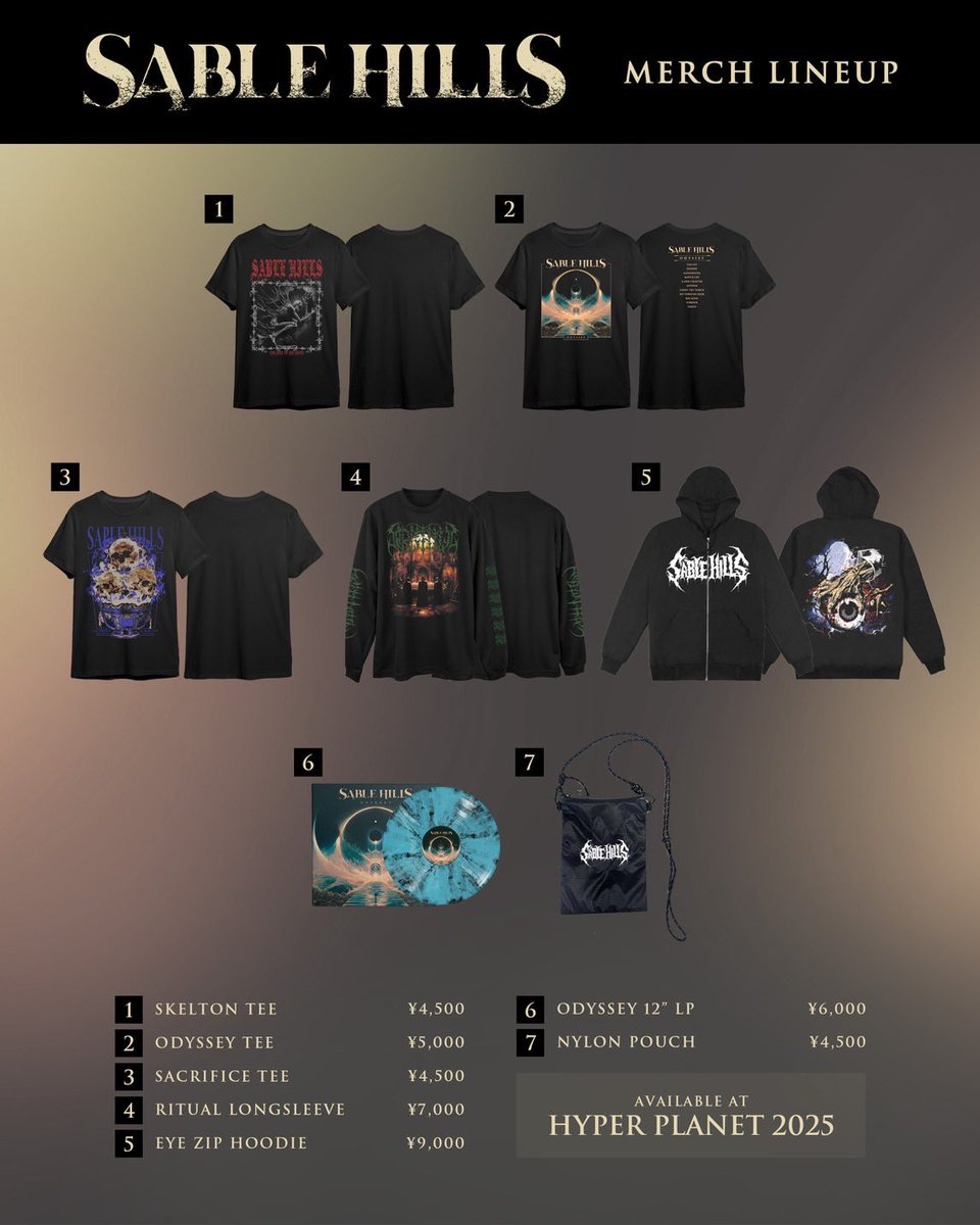 NEW MERCH】 明日のCrossfaith主催フェス「HYPER PLANET 2025」にて