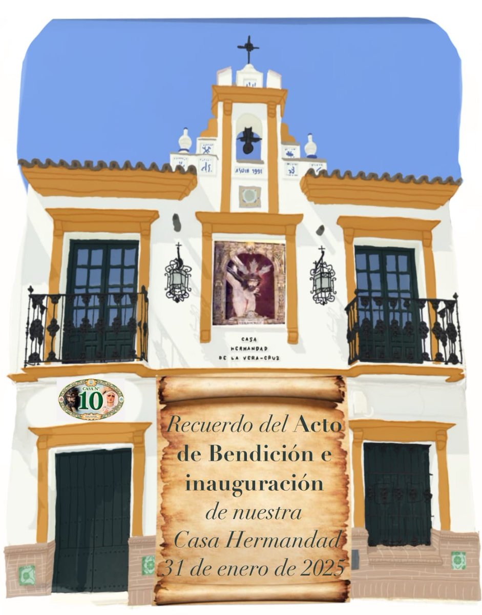 Estampita que fue repartida ayer en el Acto de recuerdo de la Bendición e Inauguración de nuestra Casa Hermandad.

#somosdelcristo