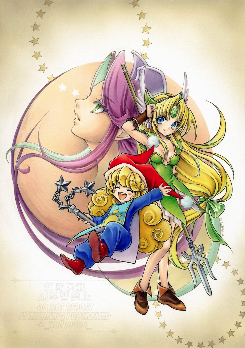 原作女子パ！昔だったらトーン貼って同人封筒にしてたかもしれないデザイン。プリントゴッコで作ってたのが懐かしい…✨