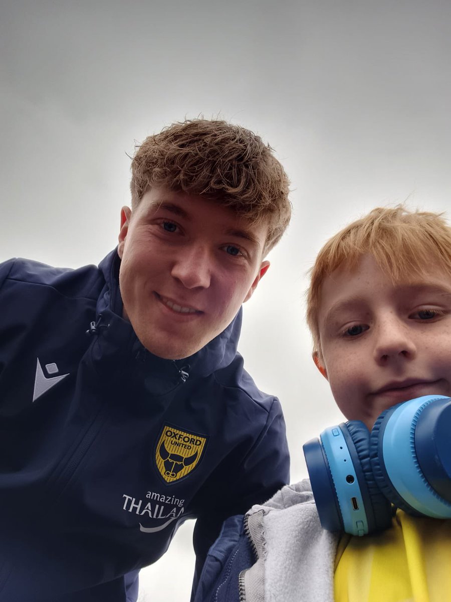 dcodonnell's tweet image. Thomas getting excited to watch his first game #oufc @OUFCOfficial