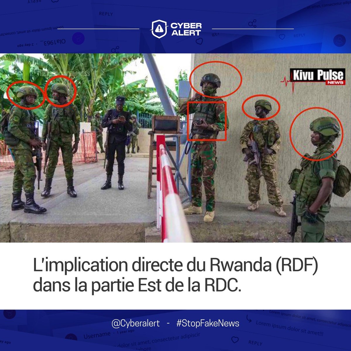 Cyber_Alert243's tweet photo. L'implication directe du #Rwanda (RDF) dans la partie Est de la RDC
#CyberAlert243
#Kagameiskilling https://t.co/BFh1czahvL