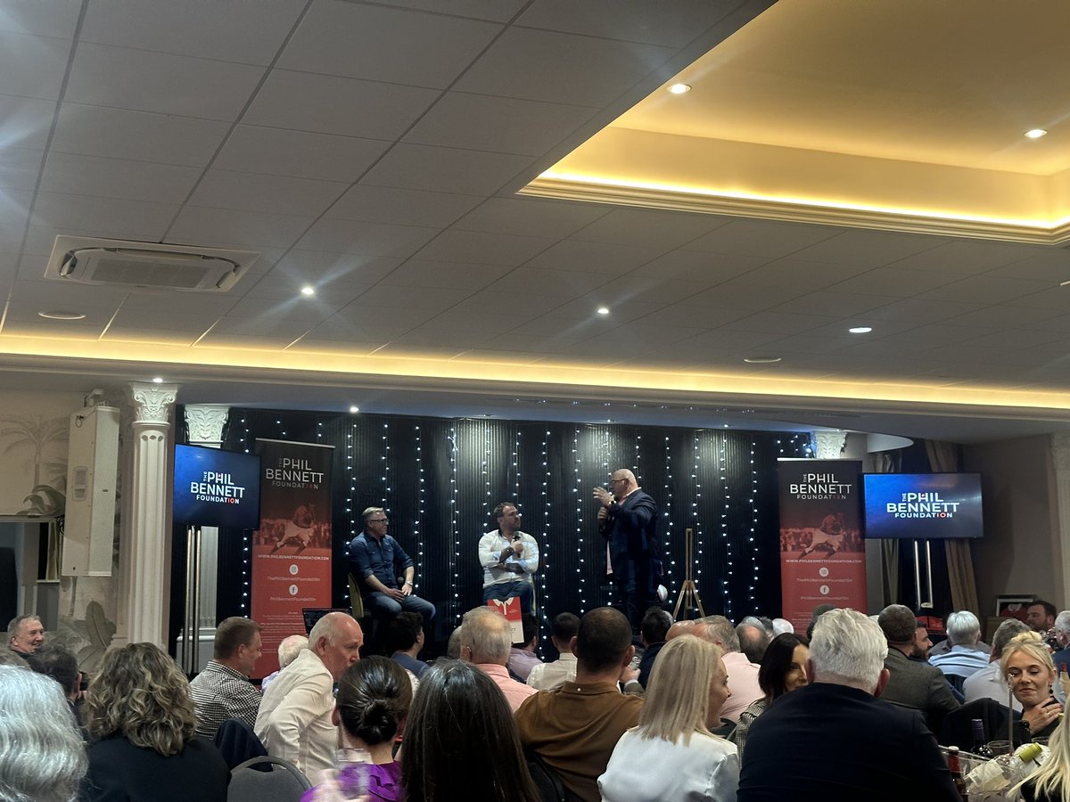 David Owen (@davidowen10) on Twitter photo Great day at the Phil Bennett Foundation dinner yesterday! Great day for the great man!
Well done to both Scott and Craig 👏🏼
<a href="/ScottQuinnell/">Scott Quinnell</a>
<a href="/CQCardiff/">Craig Quinnell</a> Great day at the Phil Bennett Foundation dinner yesterday! Great day for the great man!
Well done to both Scott and Craig 👏🏼
<a href="/ScottQuinnell/">Scott Quinnell</a>
<a href="/CQCardiff/">Craig Quinnell</a>