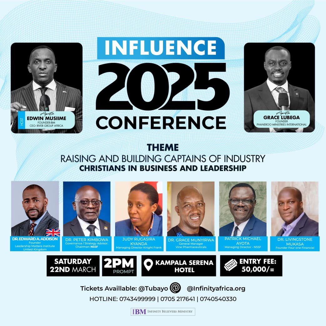 I look forward to being in #Uganda for the Influence 2025 conference in March.