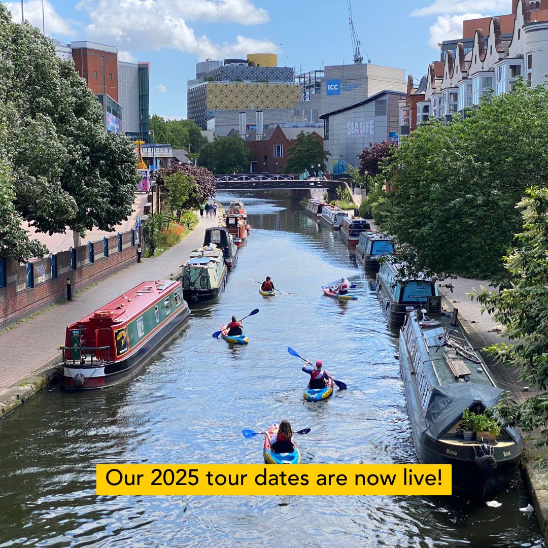 BhamRoundhouse's tweet image. 🎉 2025 tour dates are now live! 🎉
Come and join us this year for brand new and returning favourite tours across Birmingham, by foot, by kayak and by boat.
Book now - roundhousebirmingham.org.uk/things-to-do
#SeeTheCityDifferently #Birmingham #KayakTour #WalkingTour #Brum