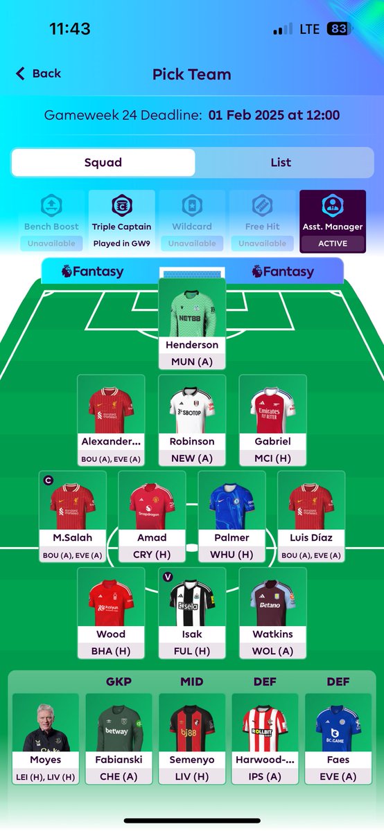 l_berlinski's tweet photo. #DGW24 

OR: 148k 🔻

☢️ Protokół Moyes aktywowany ☢️

Czy to kolejka z dwoma blankami Salaha oraz dwiema porażkami Evertonu? Nie wiem, ale się domyślam… No bo co może pójść nie tak? 

Zielonych! 

#jakgractoznajlepszymi #FPLCommunity #fplcartel https://t.co/mhHWnQWxoy