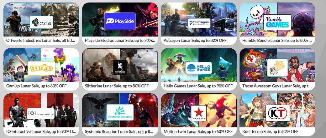 IndieGala's tweet image. 🚨 Final Hours! Lunar New Year Sales &amp;amp; Bonus Steam Keys END SOON! 🚨

🎮 Up to 96% off on top games from Capcom, Team17, &amp;amp; more!
🧧 Bonus: Every store purchase gets a free Steam key via our Scratchy event!

Don’t miss out—last chance to save big! ⏳

#LunarNewYear #SteamDeals