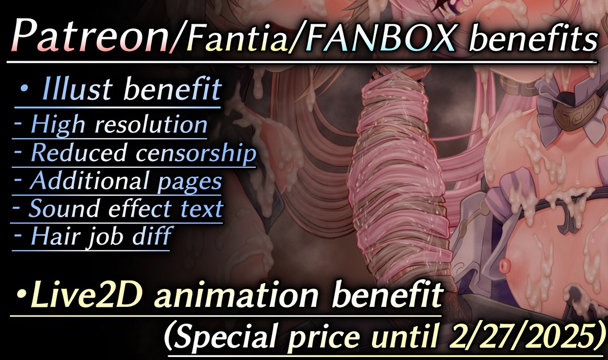 6/6
FANBOX:https://t.co/ha4UXepqW5
Fantia:https://t.co/73S1gmg04o
Patreon:https://t.co/nHLv0bRNq5 
