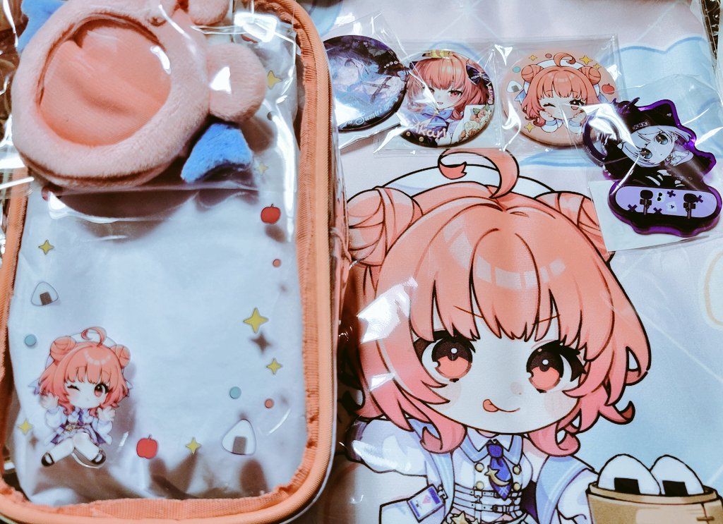 Cherry_Poyon's tweet photo. あかりんとすみーのグッズ届いた⋆⸜(* ॑꒳ ॑*  )⸝
あしゅみとすみーのアクセサリーめっちゃいい！
 #夢野あかり #花芽すみれ #空澄セナ https://t.co/kb152wbR76