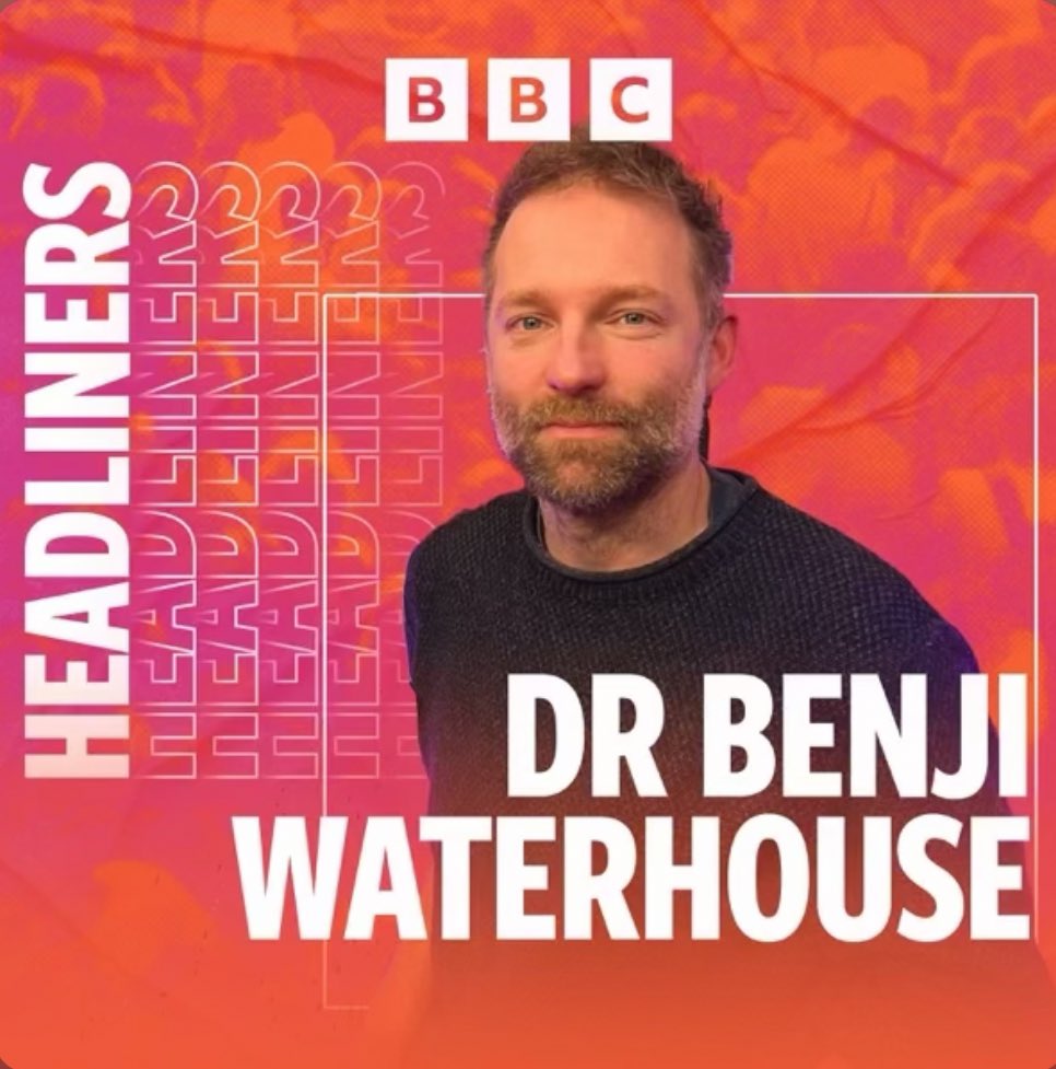 Benji Waterhouse (@doctor_benji) on Twitter photo Lovely to do #Headliners with <a href="/TherealNihal/">Nihal Arthanayake</a> discussing the big stuff; psychiatry, psychedelics and lentil cottage pies.
Listen on BBC sounds, as they say 🎧 Lovely to do #Headliners with <a href="/TherealNihal/">Nihal Arthanayake</a> discussing the big stuff; psychiatry, psychedelics and lentil cottage pies.
Listen on BBC sounds, as they say 🎧