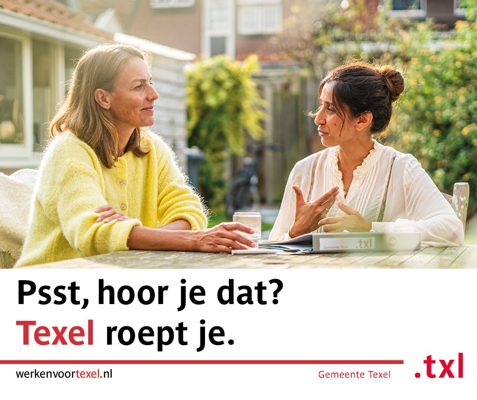 Psst, hoor je dat? Texel roept je.

Werk met ons samen aan de meest dynamische en leefbare eilandsamenleving ter wereld! Wij zoeken mensen met eilandkracht.

Ga naar werkenvoortexel.nl