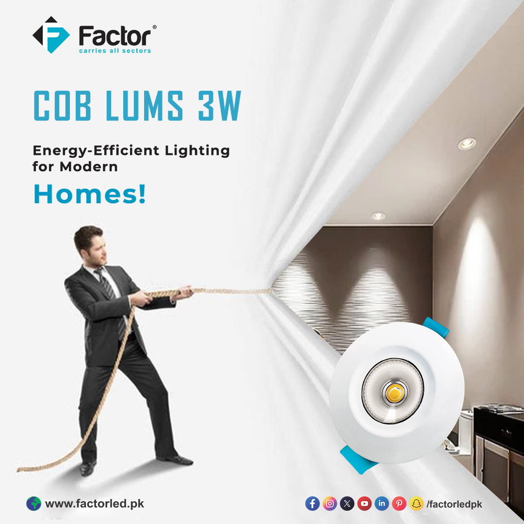 Factorledpk's tweet photo. Illuminate your home with Factor’s COB LUMS 3W, energy saving, styling and perfect for modern spaces.

Discover more at https://t.co/7XSSddytbk and light up your life with Factor LED!

Reach Out:
📞 +92 (330) 2525290 | 🌍 https://t.co/QR19LPmip7
#FactorLED #LightUpYourSpace https://t.co/jwmGyA7Ng4