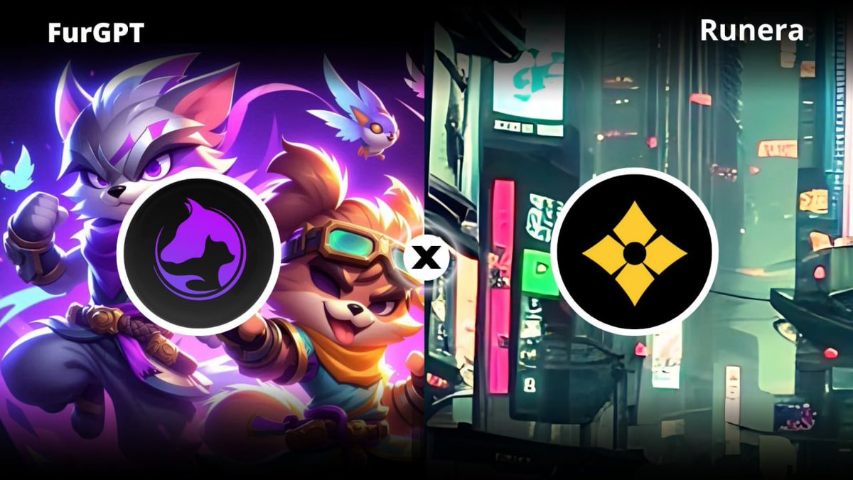 FurGPTs's tweet photo. 🚀 Partnership Announcement: #FurGPT x @Runera_io! 🎮🤖
We’re excited to team up with #Runera, an innovative protocol blending #Gaming and #AI on Bitcoin’s Layer 2. Fully compatible with EVM and powered by the BRC-20 standard, Runera bridges #Bitcoin’s stability with #Ethereum’s flexibility, using BTC as gas fees to unlock new possibilities for #decentralized applications.
Together, we’re driving the future of #Web3 gaming and #AI integration! 🎉