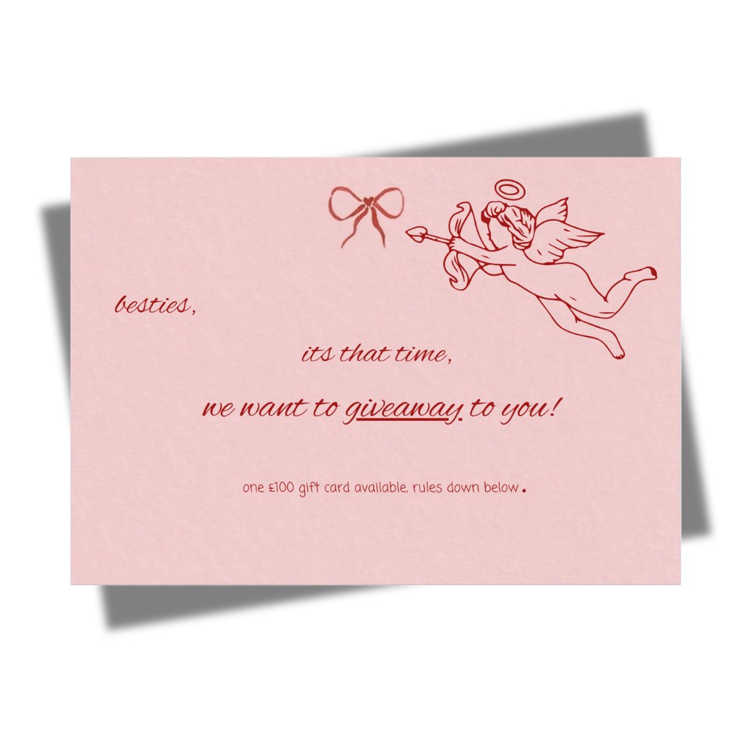 we're treating you to an early little Valentine's gift 💘 ONE person will win a £100 e-voucher to spend at Pink Vanilla!

1. Like this post (pretty pls)
2. Follow us on IG (we'll be checking!)
3. Tag a friend

Competition ends 14/02!

l8r.it/DixS