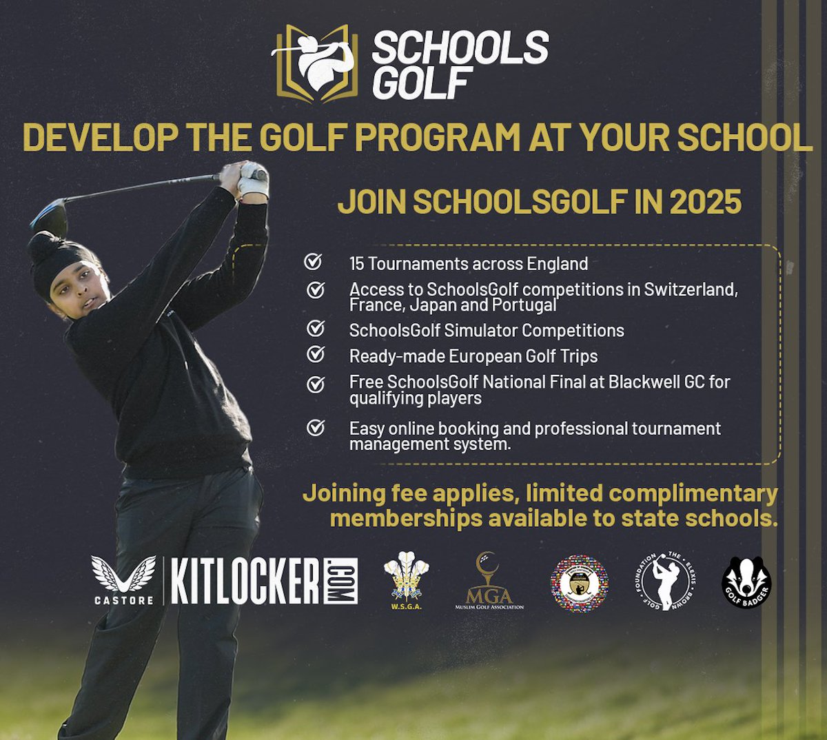 Join SchoolsGolf now and develop the golf program with competitive opportunities across Europe