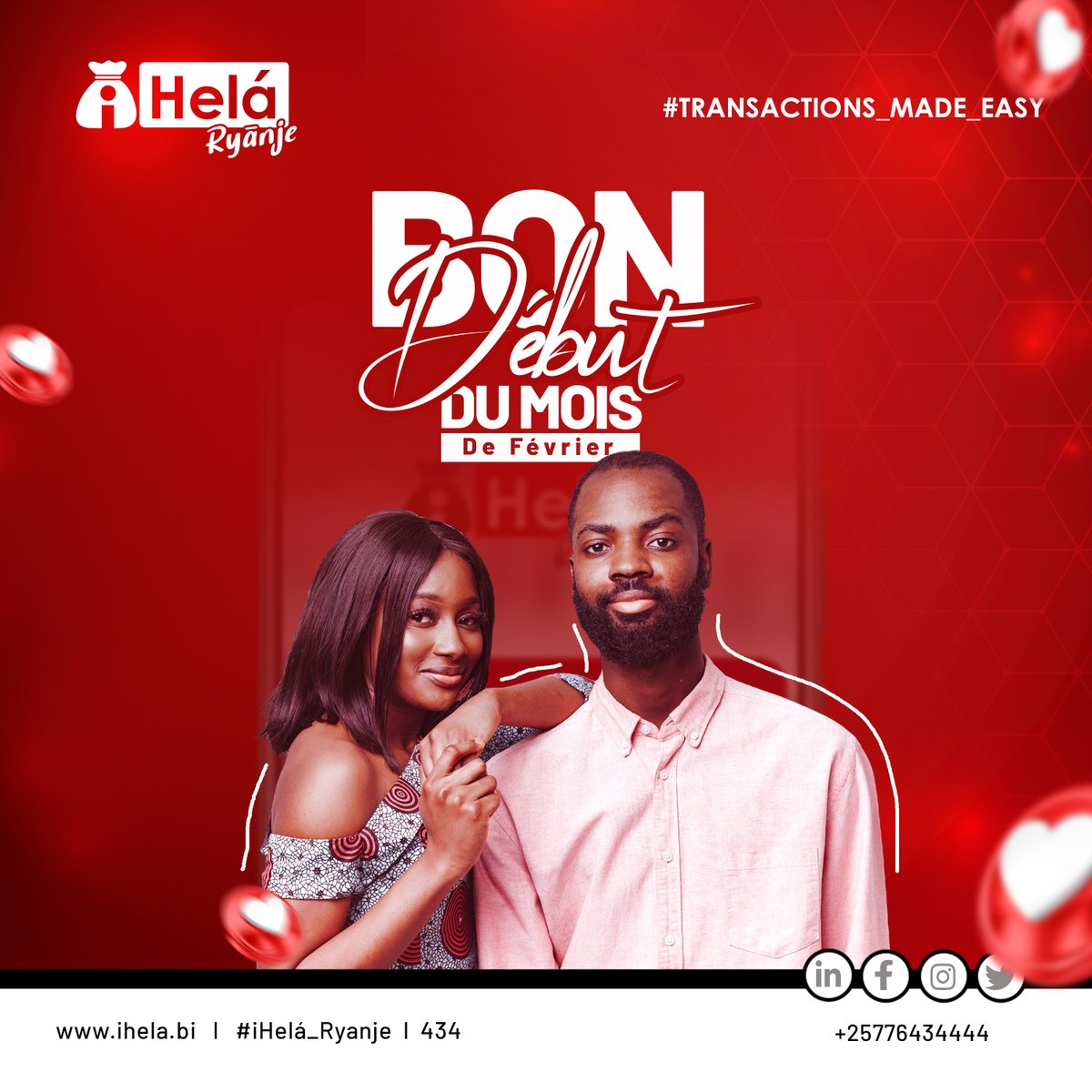 IhelaU's tweet image. Un nouveau mois commence, de nouvelles opportunités vous attendent ! 🎉@iHela vous souhaite un excellent week-end.🔥
#iHelaRyanje
#Cashpoints
#InnovationFinancière
