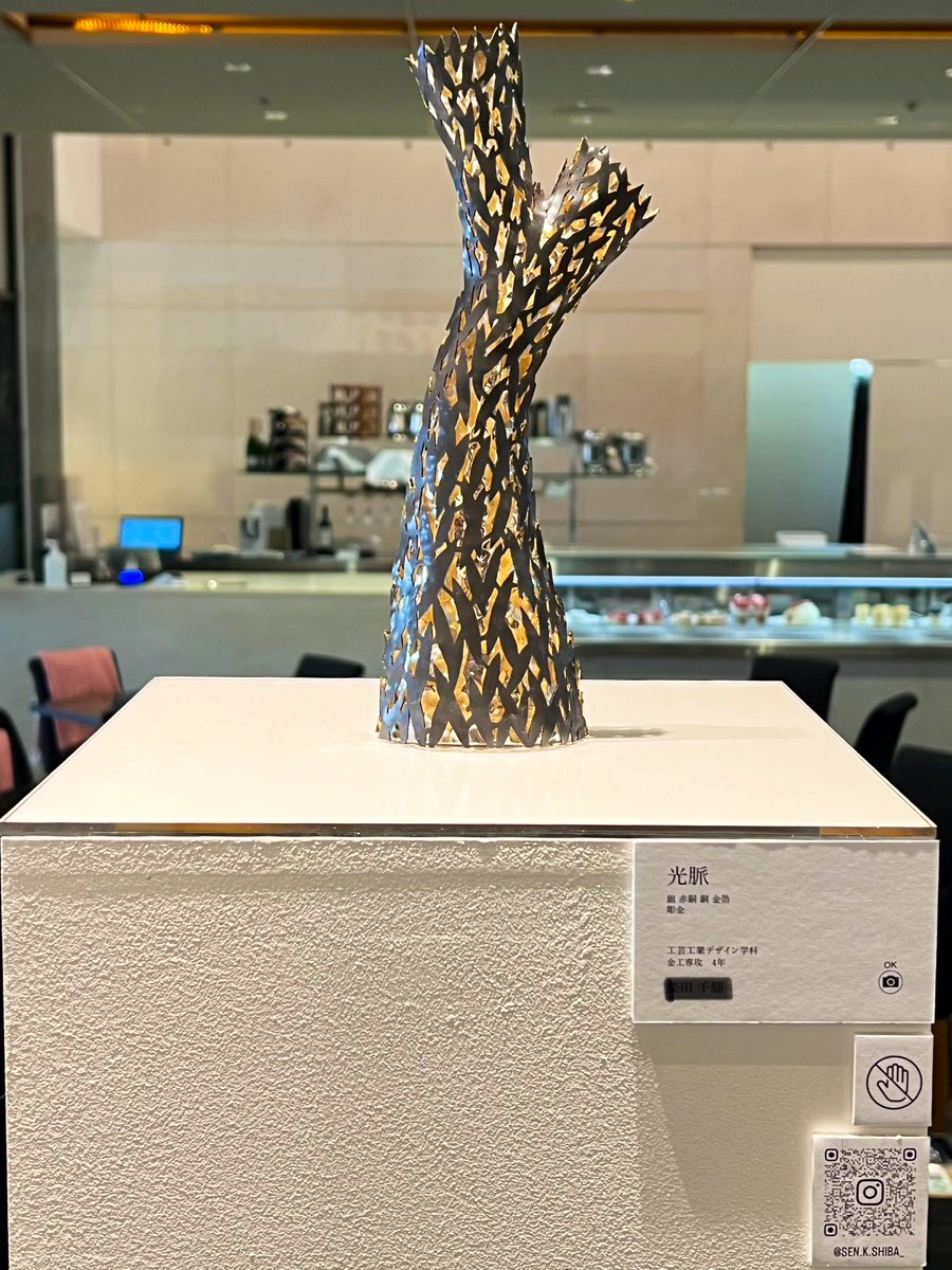 kanameya_3daime's tweet image. おめでとう💫さらに上のステージを目指して、これからも日々精進してください。
MAU Craft Design Graduation Works 2025
#mau #craftdesign #metalcarving #metal #flowervase #flower #花器 #彫金 #工業工芸 #工芸工業デザイン #光脈 #卒展 #伝統工芸 #伝統文化