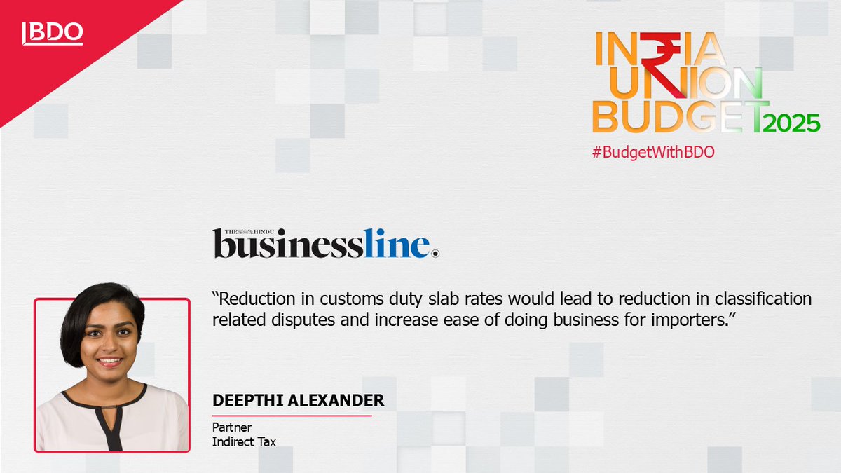 BDO in INDIA (@bdoind) on Twitter photo #DeepthiAlexander <a href="/businessline/">businessline</a>
Read more here: bit.ly/4hhmw2Z
#BDOIndia #BudgetwithBDO #Budget2025 #IndiaUnionBudget2025 #IndiaBudgetAnalysis #TaxReforms2025 #FiscalPolicy2025 #FinanceMinister #DeepthiAlexander <a href="/businessline/">businessline</a>
Read more here: bit.ly/4hhmw2Z
#BDOIndia #BudgetwithBDO #Budget2025 #IndiaUnionBudget2025 #IndiaBudgetAnalysis #TaxReforms2025 #FiscalPolicy2025 #FinanceMinister