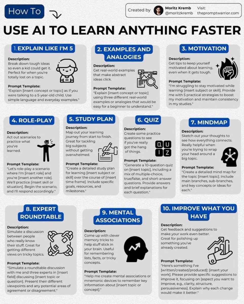 InterestingSTEM's tweet image. How to use AI to learn anything faster;