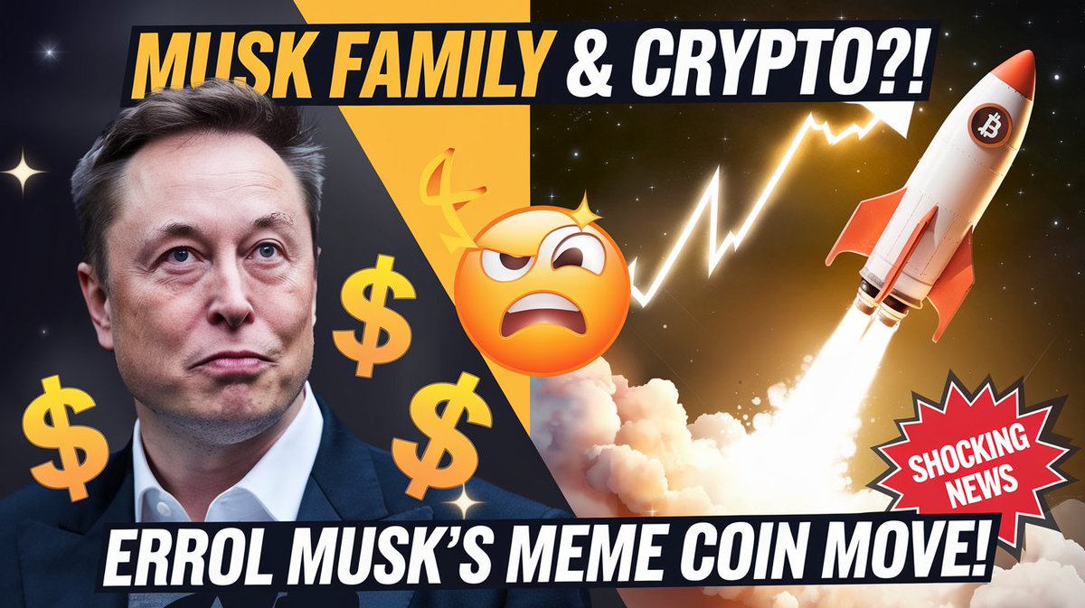 solanaw3b's tweet image. 💰 Errol Musk, father of billionaire entrepreneur @ElonMusk, is diving into the meme coin craze! 🚀📈

 Will his move shake up the crypto world? 👀🔥

 #MemeCoin #Crypto #MuskEffect #AdnanKhan