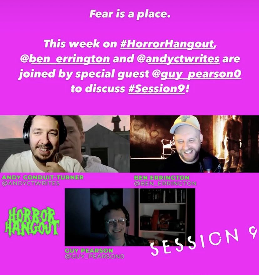 Great to be on the <a href="/horror_hangout_/">Horror Hangout Podcast</a> talking about Session 9. I’ve still not watched the first 8.

youtu.be/n5Vvg89ueo8?si…

#horrorhangout #podcast #session9