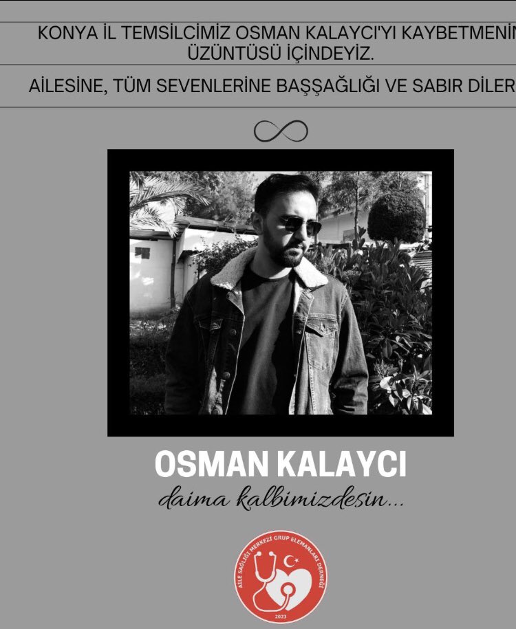 Değerli bir sağlıkçıyı daha kaybetmenin acısını yaşamaktayız. Mekanın cennet olsun  #OsmanKalaycı kardeşim. Sağlık Bakanlığı rahmetli kardeşimizin umutla beklediği kadroyu alamadan bu dünyadan göç etmesinin ardından naaşına sahip çıkar umuduyla. 
#saglikbakanligi #drmemisoglu