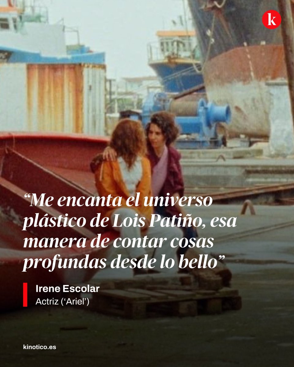 Kinótico (@kinotico) on Twitter photo 🗣️ <a href="/IreneEscolar1/">Irene Escolar</a> y su encuentro con Lois Patiño: "Me encanta su universo plástico y atmosférico"
➡️ La actriz protagoniza, junto a Agustina Muñoz, 'Ariel', basada en obras de Shakespeare que compite en el Festival de Rotterdam
✍️ <a href="/Reborivera/">Matías G. Rebolledo</a>
🔗 kinotico.es/actualidad/202… 🗣️ <a href="/IreneEscolar1/">Irene Escolar</a> y su encuentro con Lois Patiño: "Me encanta su universo plástico y atmosférico"
➡️ La actriz protagoniza, junto a Agustina Muñoz, 'Ariel', basada en obras de Shakespeare que compite en el Festival de Rotterdam
✍️ <a href="/Reborivera/">Matías G. Rebolledo</a>
🔗 kinotico.es/actualidad/202…