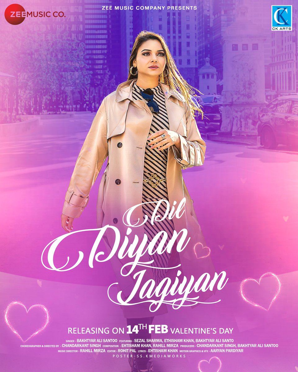 ‘LOVE’ all we need.... on this valentine I will be sharing some love to all of you from my side through my song Dil Diyan Lagiyan .. 14th february @zeemusiccompany 
#dildiyanlagian #zeemusiccompany #sezalsharma