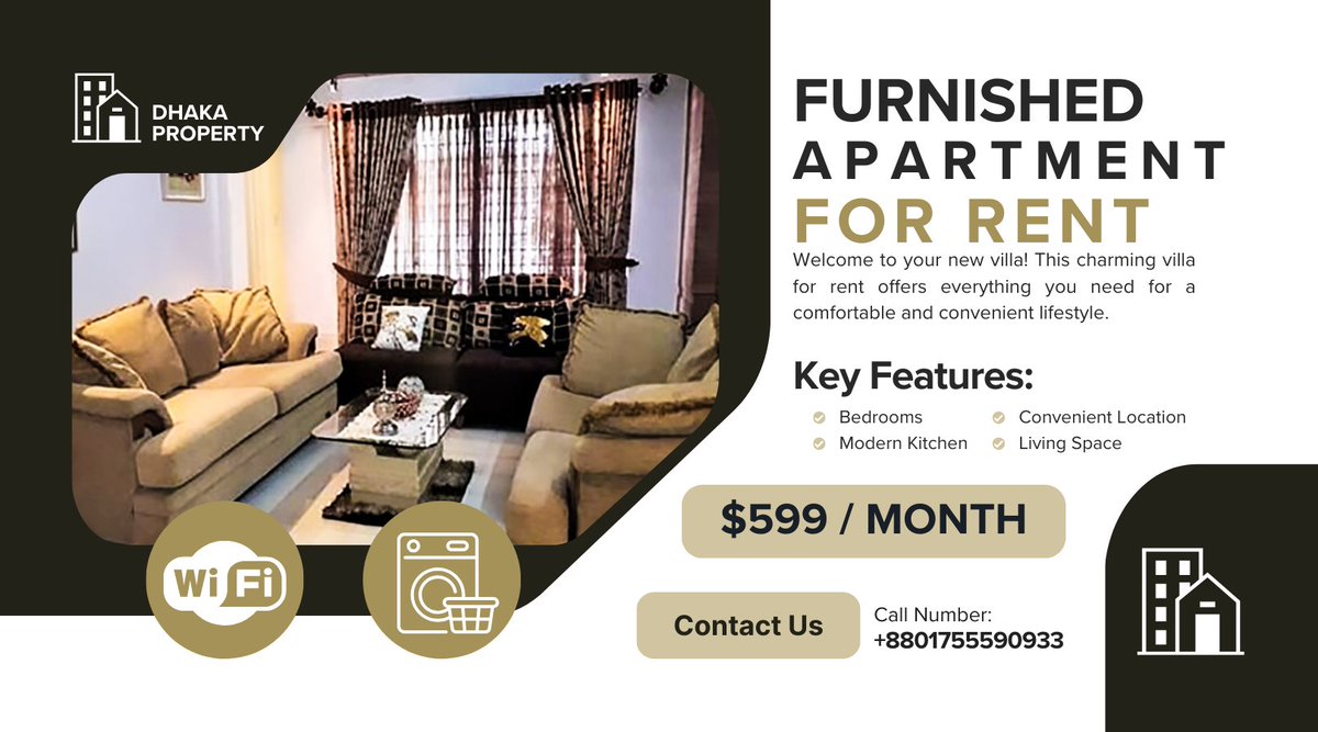 Wanna rent furnished apartments? We are now on AirBnB!! Rent from 50+ full furnished apartments.
Book now!
 #Airbnb #Dhaka #rental #apartment #furnished #booking