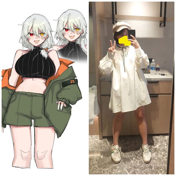 I saw Yumeship VS irl trend. And yep, I have nothing like Aya. She is mt type of girl, not myself