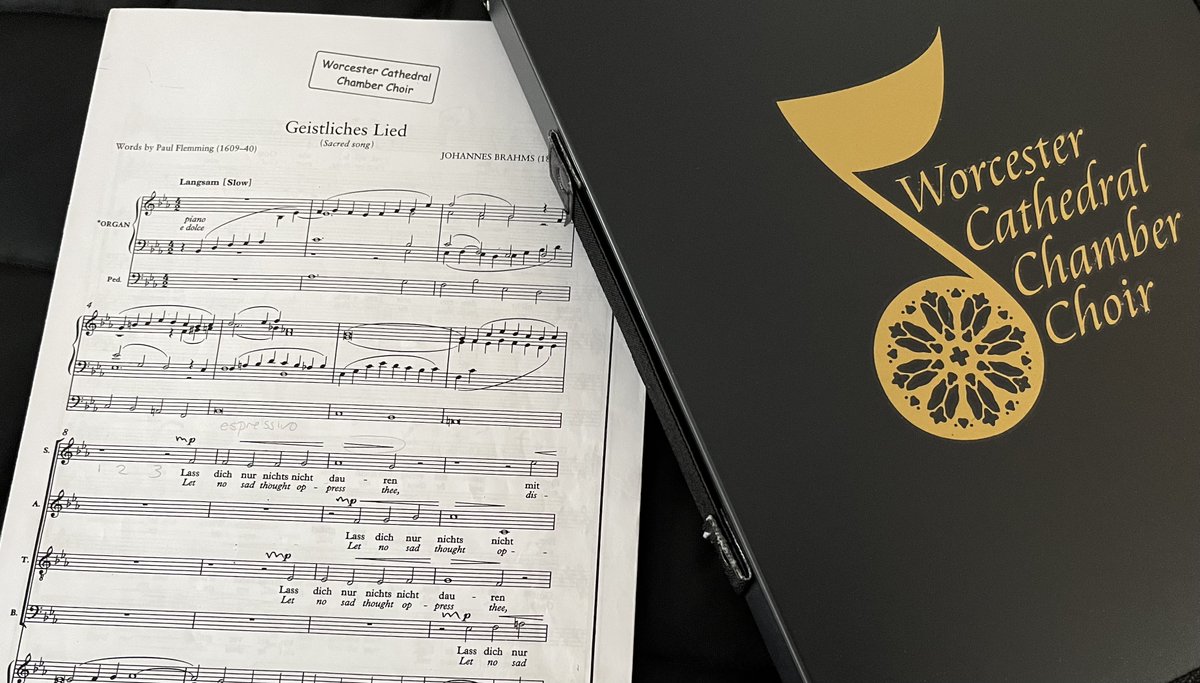 Please do join us on Sunday, February 2nd, 2025 for this gorgeous music by Brahms ....
Worcester Cathedral, Evensong at 4pm
Responses: Tomkins
Canticles: Murrill in E
Anthem: Geistliches lied (Brahms)
<a href="/WCCC2/">WC Chamber Choir</a> #choralsinging #choirs #evensong #worcester  @WorcesterCathedral #brahms