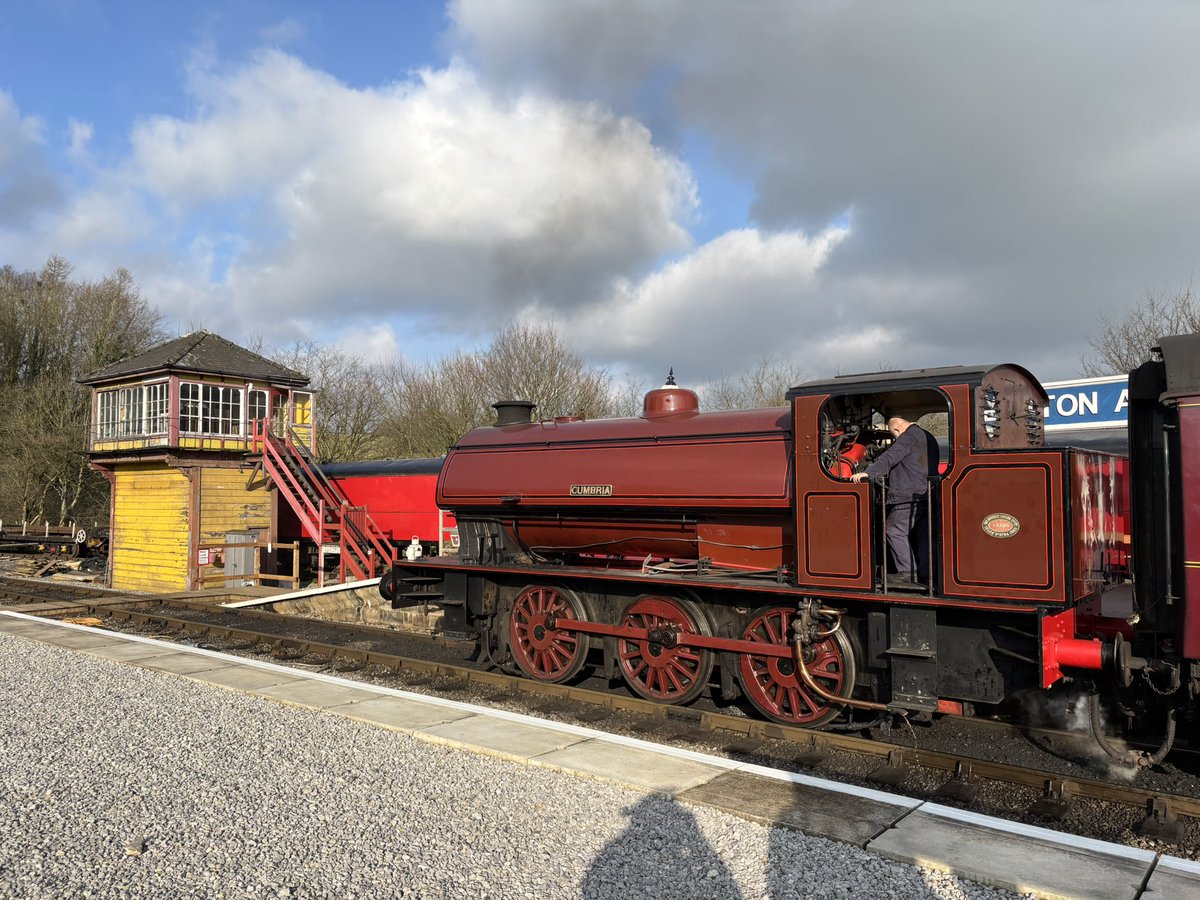 Out playing trains in Yorkshire today #embsay #femalerailwayphotographer