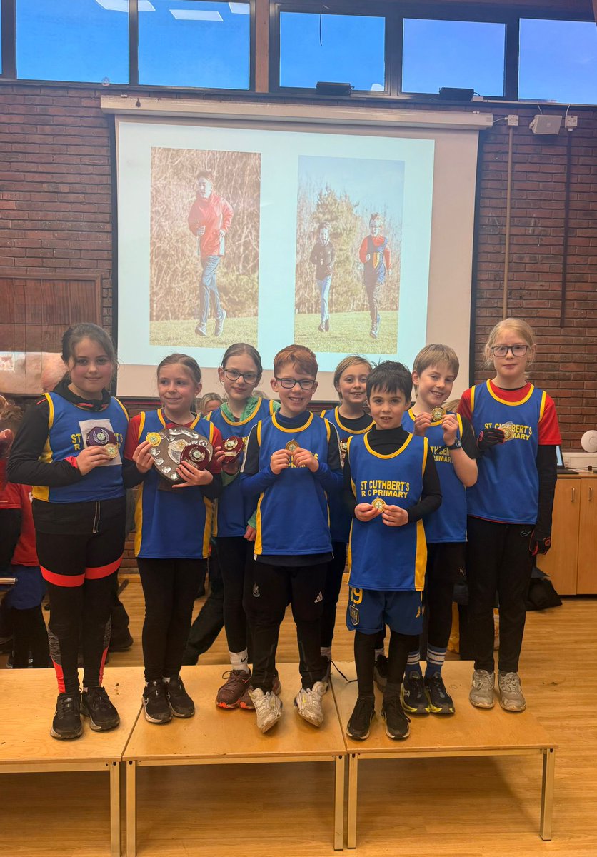 Last cross country today… St Cuthbert’s are small schools girls winners!!! Well done to the whole team, you were amazing 🏃🏽‍♀️🏃🏽🏆🏆🏆