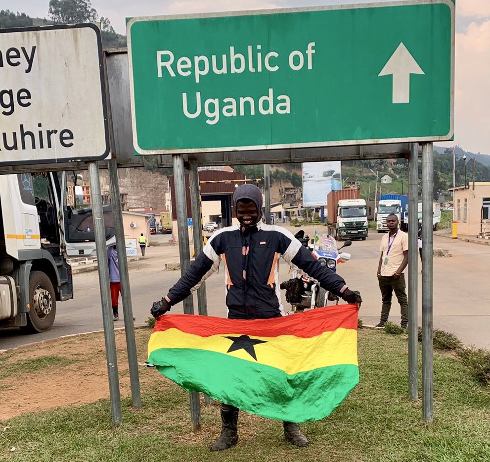 goshers_'s tweet image. Dear #Ugandans, our brother #flyingflags from Ghana 🇬🇭 has made it into your region on his motorbike adventure all the way from Ghana. Kindly receive him well.

Text him and say HI to him. +233 24 343 9115