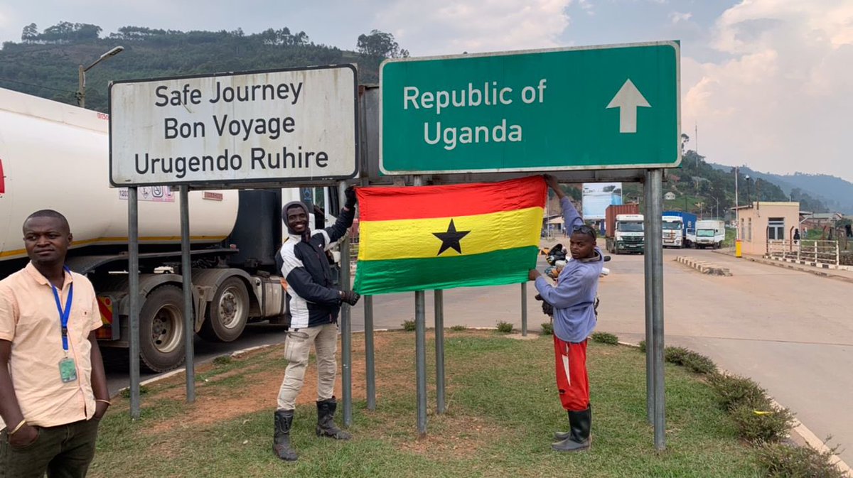 goshers_'s tweet image. Dear #Ugandans, our brother #flyingflags from Ghana 🇬🇭 has made it into your region on his motorbike adventure all the way from Ghana. Kindly receive him well.

Text him and say HI to him. +233 24 343 9115