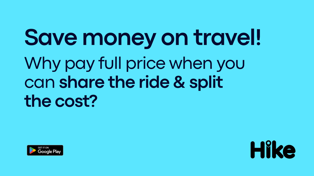 Why pay more when you can share the cost of fuel with others? Hike Share lets you split expenses while still getting to your destination comfortably! Affordable rides start here. 🚗💸  

📲 Get the app now: tinyurl.com/hikeshare

#hikeappsa #hikeapp #hikeshare #ridesharing